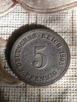 Лот: 16688495. Фото: 2. Германия 5 пфеннигов, 1905 Отметка... Монеты