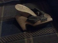 Лот: 4397165. Фото: 2. Сабо 38р на деревяной колодке. Женская обувь