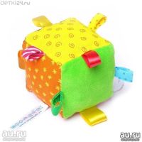 Лот: 13235024. Фото: 5. Мягкий развивающий Кубик с петельками