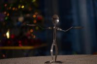 Лот: 4882173. Фото: 2. статуэтка-подсвечник "жанглёр... Скульптура, резьба
