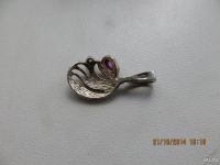 Лот: 10094026. Фото: 5. Серебряная подвеска с камнями...