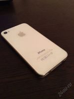 Лот: 6846860. Фото: 2. iPhone 4 8gb белый в идеальном... Смартфоны, связь, навигация