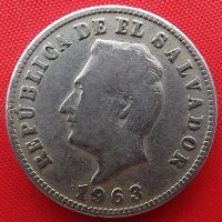 Лот: 4715201. Фото: 2. (№3603) 5 сентаво 1963 (Сальвадор... Монеты