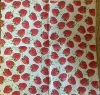 Лот: 9396531. Фото: 2. Салфетка для декупажа. Клубника... Ручная работа