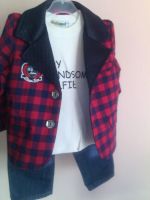 Лот: 5104985. Фото: 3. "Тройка" на мальчика: пиджак+футболка... Дети растут