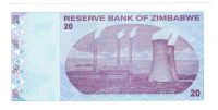 Лот: 11241576. Фото: 2. 20 долларов 2009 год. Зимбабве. Банкноты