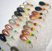 Лот: 10611225. Фото: 2. Набор 20 зимних мормышек c отверстием... Рыбалка