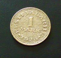 Лот: 8580518. Фото: 2. Эстония 1 марка 1926 большой герб. Монеты