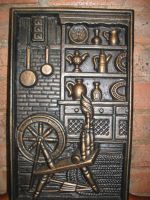 Лот: 17092099. Фото: 5. Витажное каминное панно металл...