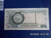 Лот: 12842150. Фото: 2. Мозамбик 50 эскудо 1970 без надпечатки... Банкноты