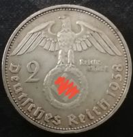 Лот: 25763025. Фото: 2. 2 рейхсмарки 1938 г. Монеты
