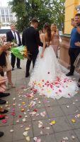 Лот: 14283327. Фото: 2. Свадебное платье с бабочками. Свадебная мода