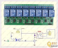 Лот: 7323608. Фото: 2. Модуль реле X8 [ Arduino ] управление... Радиодетали  (электронные компоненты)