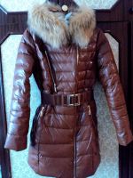 Лот: 6450453. Фото: 2. Пуховик коричневый, новый, размер... Женская одежда
