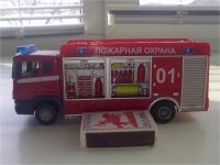 Лот: 6882307. Фото: 2. Модель пожарная Scania состояние... Моделизм