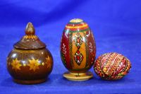 Лот: 17518479. Фото: 2. 3 Статуэтки Деревянное раритетное... Сувениры
