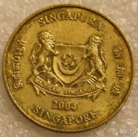Лот: 8277236. Фото: 2. 5 центов 2005 Сингапур и 5 центов... Монеты