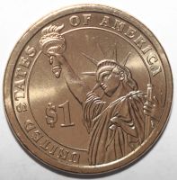 Лот: 2609488. Фото: 2. 1 доллар 2008 год. 6-ой президент... Монеты