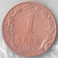 Лот: 14480405. Фото: 2. Нидерланды Голландия 1 цент 1883... Монеты