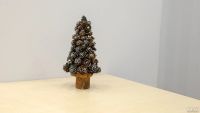 Лот: 17275130. Фото: 3. Декоративная елочка из шишек Handmade... Красноярск