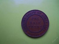 Лот: 2547246. Фото: 2. Полпенни 1936 г.Австралия Георг... Монеты