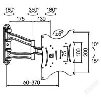 Лот: 2274705. Фото: 2. Кронштейн Kromax Techno-3w для... Аксессуары