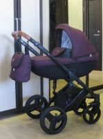 Лот: 15268075. Фото: 2. Коляска Verdi Mirage Ecco бордовая. Детский транспорт