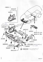 Лот: 6969679. Фото: 2. Левая защита бензобака Mitsubishi... Автозапчасти