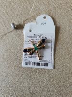 Лот: 18825999. Фото: 2. Золотая стрекоза с сапфирами... Ювелирные изделия, бижутерия, часы