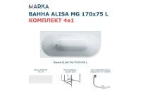 Лот: 25258001. Фото: 2. Ванна пристенная Marka One Alisa... Сантехника, водопровод