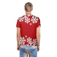 Лот: 10969849. Фото: 4. Мужская футболка 3D "Снежинки... Красноярск