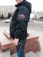 Лот: 4696979. Фото: 2. Финский пуховик с шапкой на мальчика... Одежда и аксессуары