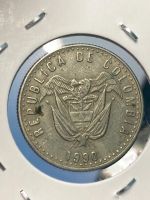 Лот: 19367525. Фото: 2. Колумбия 50 песо, 1989 Герб на... Монеты