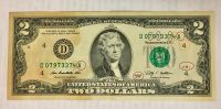 Лот: 22162966. Фото: 3. Купюра 2 доллара США, 2009 г. Коллекционирование, моделизм