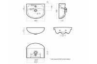 Лот: 24566379. Фото: 6. Умывальник встраиваемый сверху...