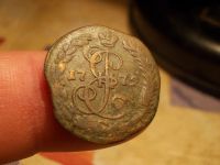 Лот: 15769131. Фото: 3. Очень неплохая Денга 1772 года... Коллекционирование, моделизм