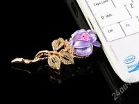 Лот: 2220734. Фото: 3. USB флешка брошь Розочка 8Gb. Компьютеры, оргтехника, канцтовары