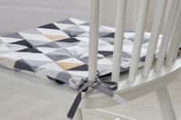 Лот: 25037938. Фото: 3. Подушка-галета Linen Way Треугольники. Домашний быт