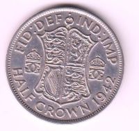 Лот: 11844362. Фото: 2. Великобритания полкроны серебро... Монеты