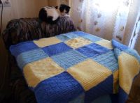 Лот: 6994592. Фото: 5. Детский плед вязаный ручной работы