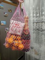 Лот: 8066359. Фото: 2. Сумка авоська цветная. Вязание, шитье