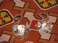 Лот: 1224169. Фото: 2. Лебеди, фигурки, хрусталь (цена... Предметы интерьера