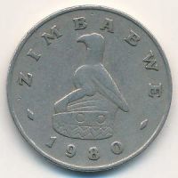 Лот: 9515389. Фото: 2. Зимбабве 20 центов 1980 год. Архитектура... Монеты