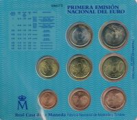 Лот: 9602057. Фото: 2. Испания 1999 официальный набор... Монеты
