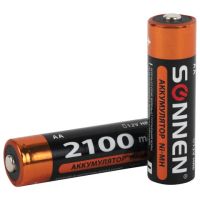 Лот: 24628730. Фото: 2. Аккумулятор Ni-MH AA SONNEN 2100mAh... Аксессуары