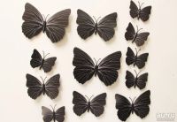 Лот: 8206803. Фото: 2. Бабочки декоративные Черные 3D... Предметы интерьера