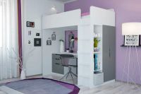 Лот: 23699833. Фото: 7. Кровать-чердак POLINI kids Simple