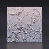 Лот: 9028365. Фото: 3. Гипсовые 3D панели для стен "Птички... Строительство и ремонт