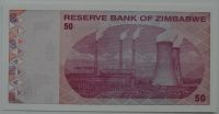Лот: 6097194. Фото: 2. R Зимбабве 50 долларов 2009, UNC. Банкноты