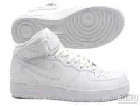 Лот: 8257906. Фото: 2. Nike Air Force женские, белые. Женская обувь